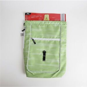 Crane Green Drawstring Sack Pack